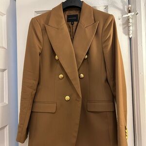 Banana Republic Tan Blazer with Gold Buttons